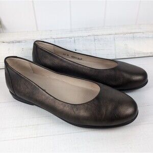 SAS Scenic Ballet Flats Metallic Bronze Leather Shoes Women’s Size 10 M